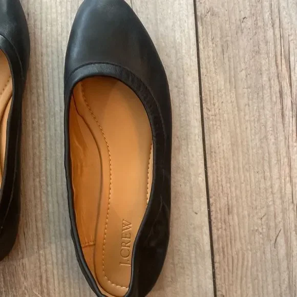 J Crew Black Ballet Flats Womens Size 7.5 NWOT - Picture 2 of 9